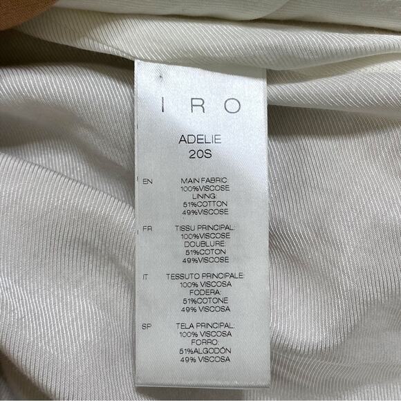 IRO Adelie Oversized Button Front Blazer Jacket In Old Pink Neutral Size 36 - Picture 6 of 6